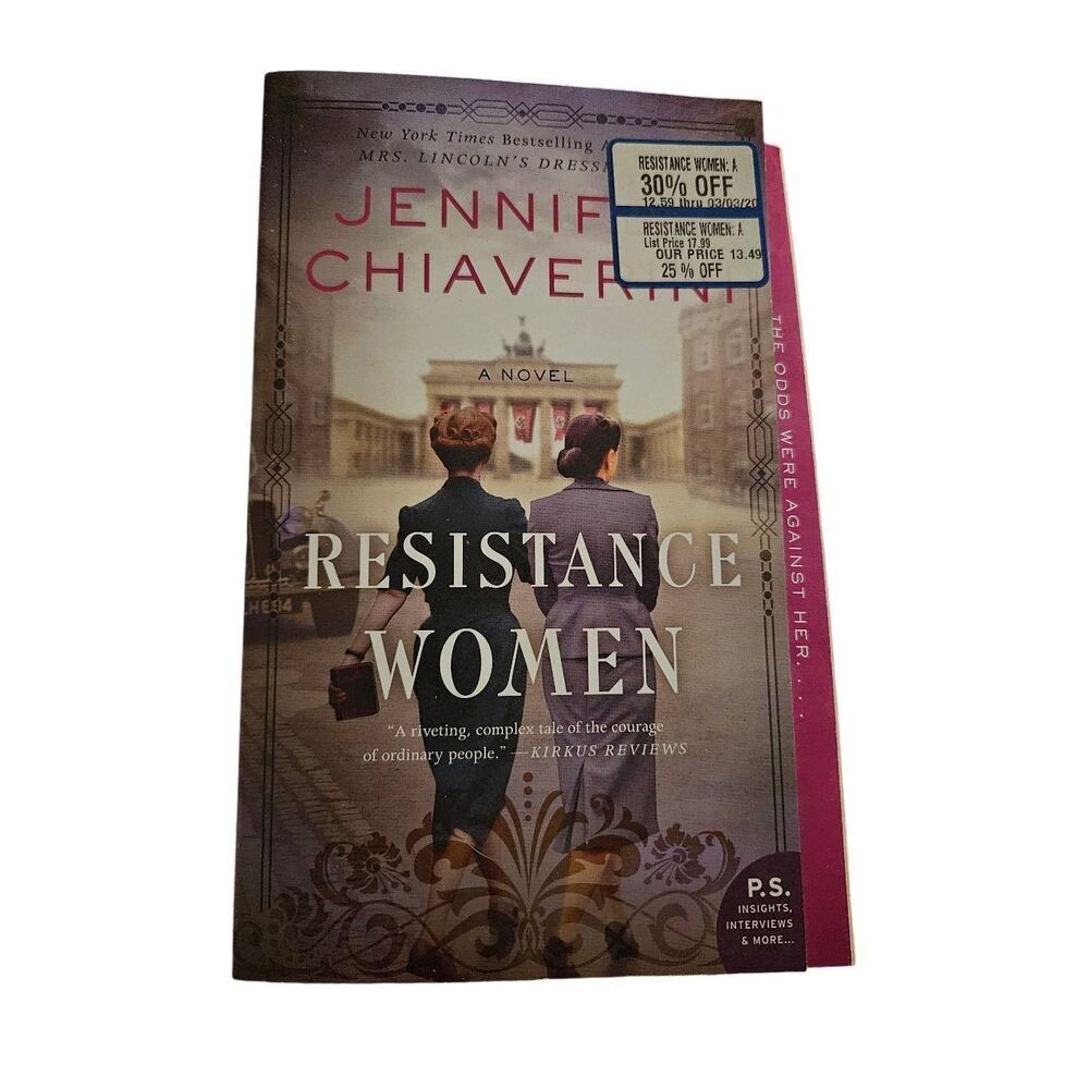 Resistance women by Jennifer Chiaverini morrow books isbn 9780062841124